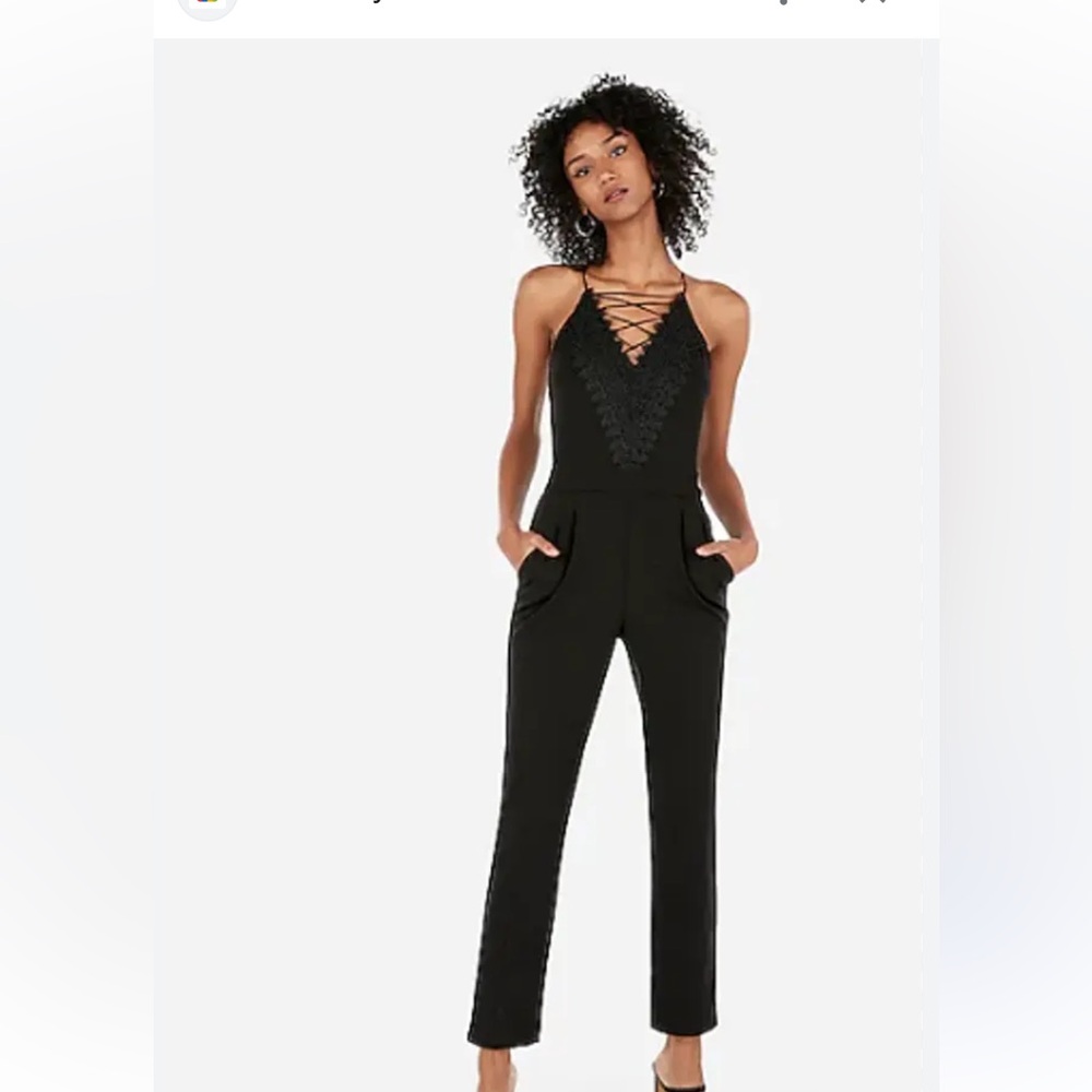 NWT THE LIMITED BLACK JUMPSUIT IN L